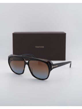 Tom Ford Jayden FT1103 52F Aviator Sunglasses - Havana / Brown